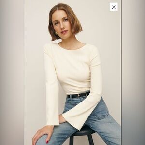 NWT Reformation Miller Knit (size S, color: sugar/cream)